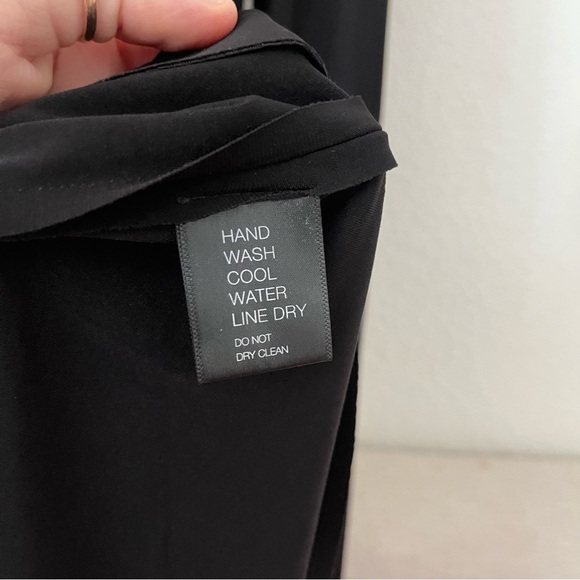 Norma Kamali Slim Fit Turtleneck Thumbhole Long Sleeve Dress - Picture 7 of 15